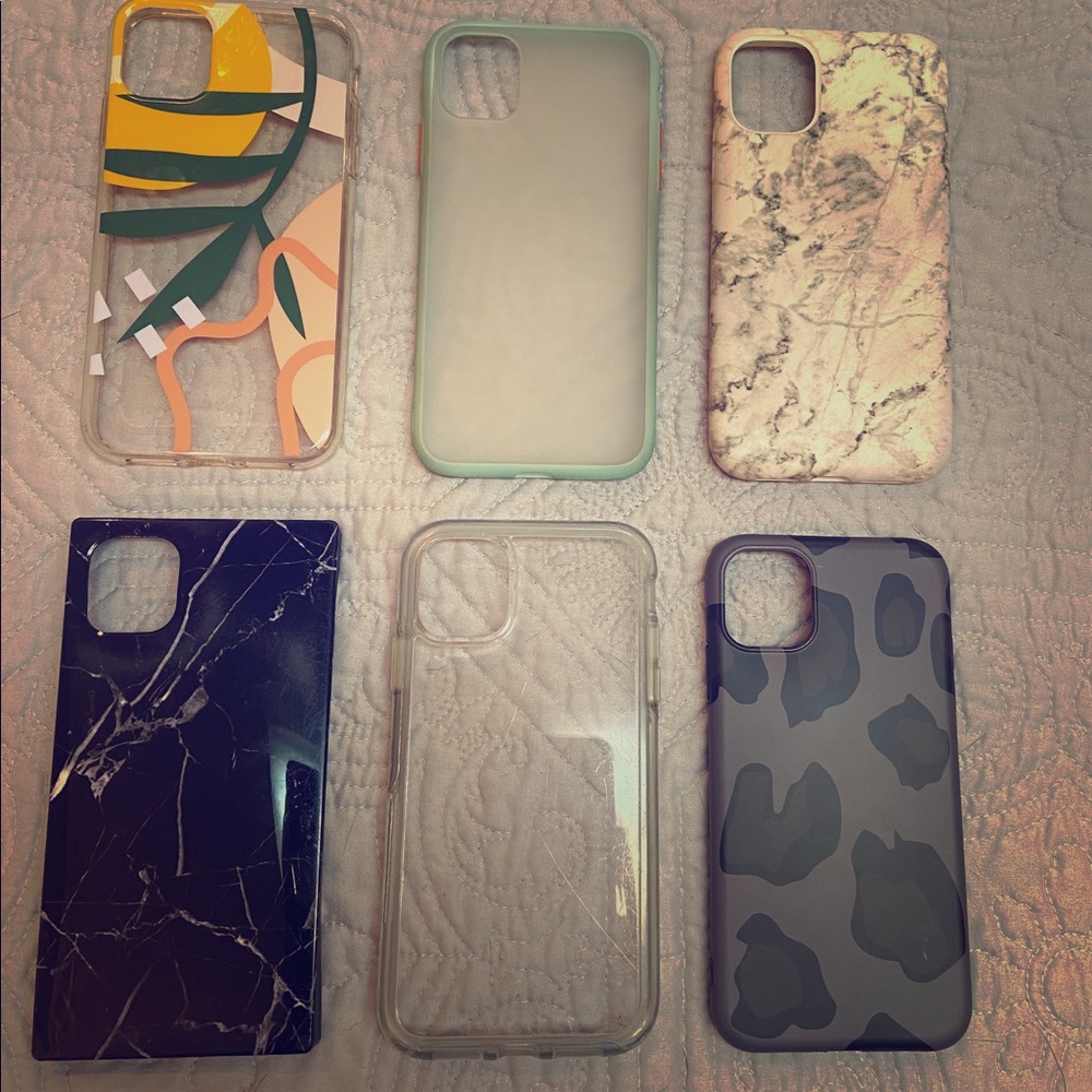 Bundle of (6) iPhone 11 Cases